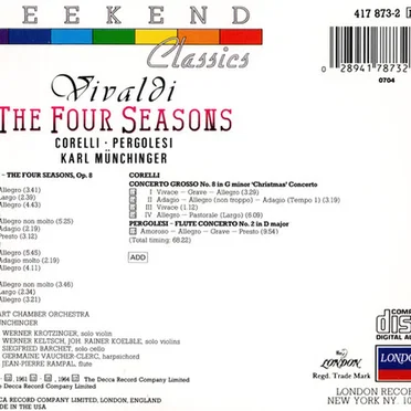 Vivaldi: Die vier Jahreszeiten / Corelli: Weihnachtskonzert