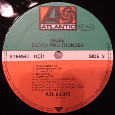 Blood & Thunder by More - album cover