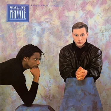 Living in a World (Turned Upside Down) by Private Lives - album cover