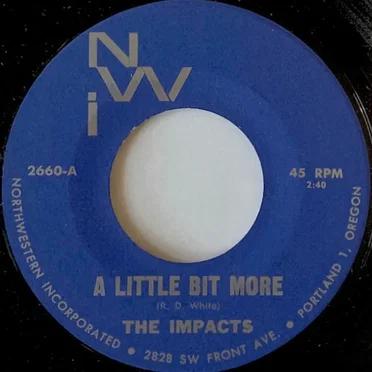 A Little Bit More / Leavin' Here by The Impacts - album cover
