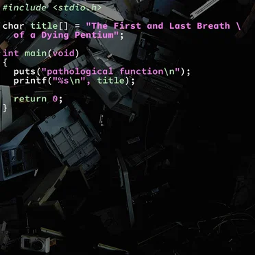 The First and Last Breath of a Dying Pentium by pathological function - album cover