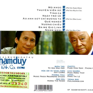 Hòa Tấu Phạm Duy Tình Ca Vol. 1