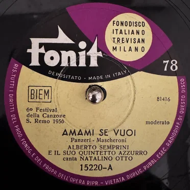 Amami se vuoi / Nota per nota