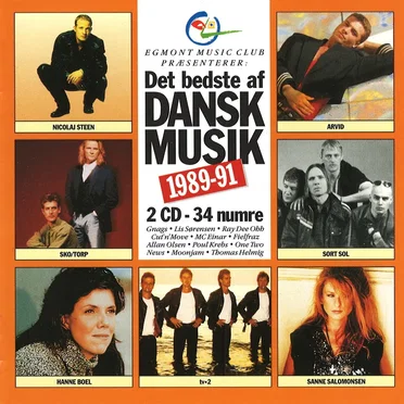 Det bedste af dansk musik 1989-91 by Various Artists - album cover