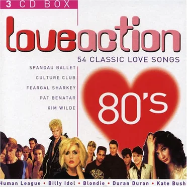 Love Action 80's: 54 Classic Love Songs by Various Artists - album cover