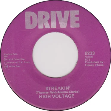 Streakin' / Here Come's the Streaker by High Voltage - album cover