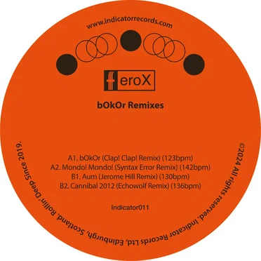 bOkOr (Remixes) by feroX - album cover