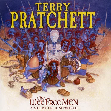The Wee Free Men by Terry Pratchett - album cover