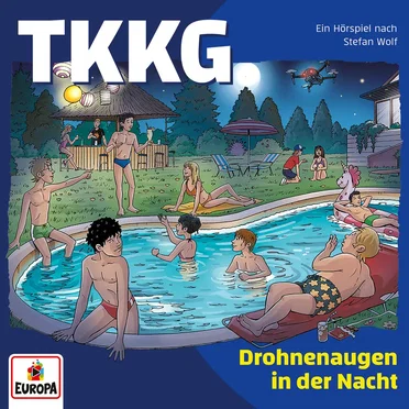 TKKG 232: Drohnenaugen in der Nacht by Stefan Wolf - album cover