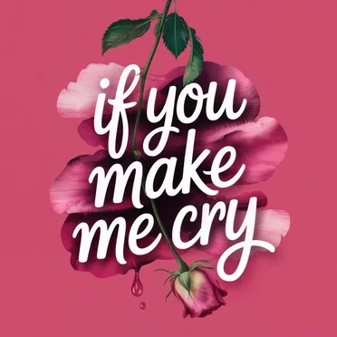 If you make me cry
