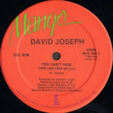 You Can’t Hide (Your Love From Me) by David Joseph - album cover