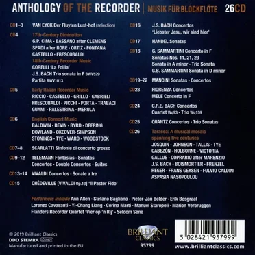 Anthology of the Recorder by Various Artists - album cover
