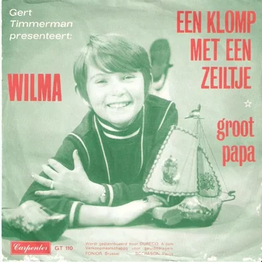Een klomp met een zeiltje