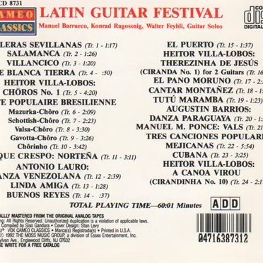 Latin Guitar Festival by Various Artists - album cover