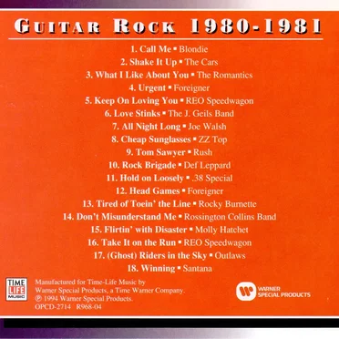 Guitar Rock: 1980-1981 by Various Artists - album cover