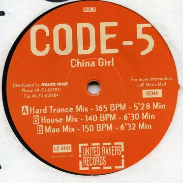 China Girl by Code-5 - album cover