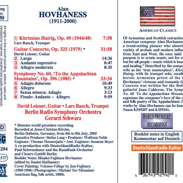 Symphony no. 60 / Guitar Concerto / Khrimian Hairig