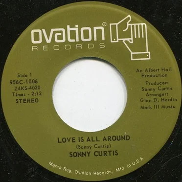 Love Is All Around / Here, There and Everywhere by Sonny Curtis - album cover
