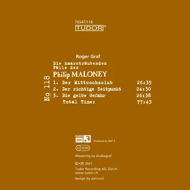 Die haarsträubenden Fälle des Philip Maloney, N° 118 by Roger Graf - album cover