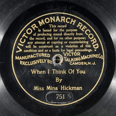 When I Think of You by Mina Hickman - album cover