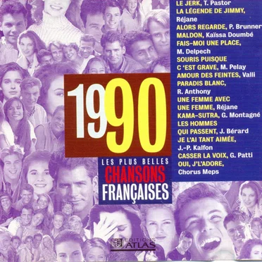 Les Plus Belles Chansons françaises : 1990 by Various Artists - album cover