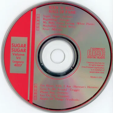 Rock 'n' Roll Hall of Fame, Volume 7: Sugar, Sugar by Various Artists - album cover