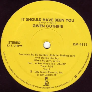 It Should Have Been You by Gwen Guthrie - album cover