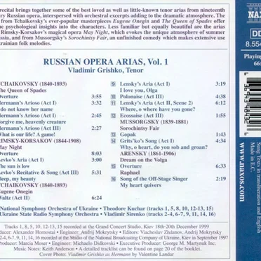 Russian Opera Arias, Vol. 1