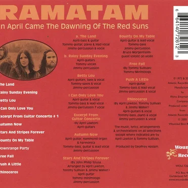In April Came the Dawning of the Red Suns by Ramatam - album cover
