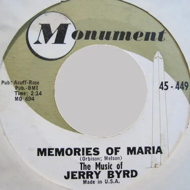 Memories of Maria / Invitation by Jerry Byrd - album cover