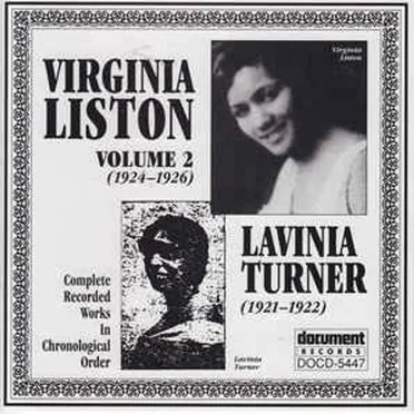 Virginia Liston, Lavinia Turner - In Chronological Order (1924-1926) (1921-1922) by Various Artists - album cover