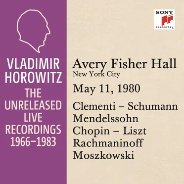 Vladimir Horowitz in Recital at Avery Fischer Hall New York City May 11 1980