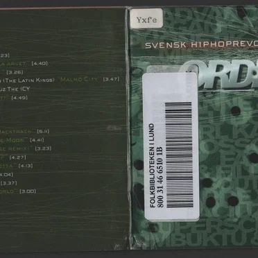 Ordkrig: svensk hiphoprevolution by Various Artists - album cover