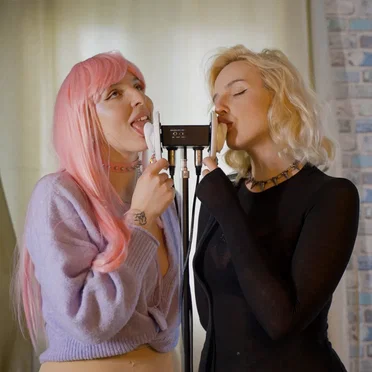 ASMR Double Ear Licking by Elsa by The Sounds of Girls - album cover