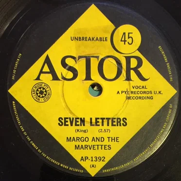 Seven Letters by Margo & the Marvettes - album cover