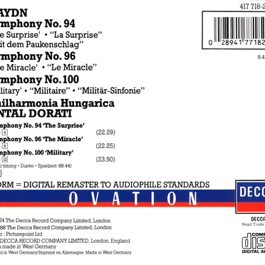 Symphonies 94, 96 & 100