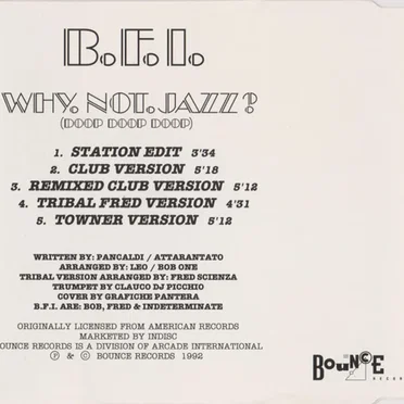 Why Not Jazz? (Doop Doop Doop) by B.F.I. - album cover