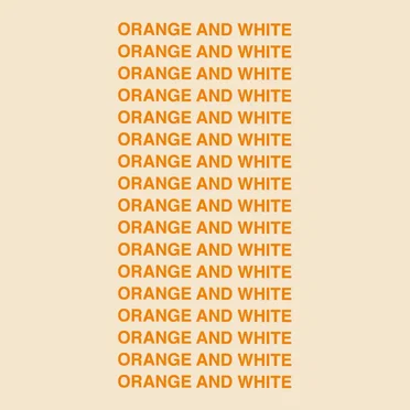 Orange And White