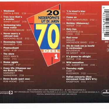 20 nederpophits uit de jaren ’70, deel 1 by Various Artists - album cover