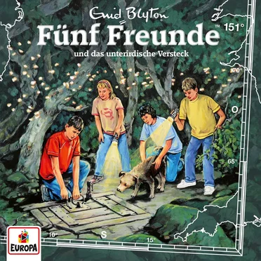 Fünf Freunde, Episode 151: und das unterirdische Versteck by Enid Blyton - album cover