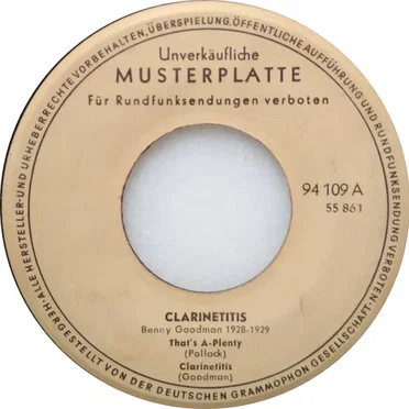 Clarinetitis - Benny Goodman 1928-1929