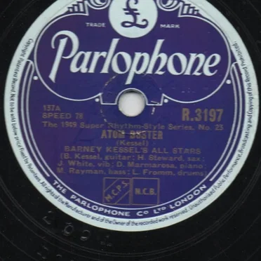 Atom Buster / Shuffle Bass Boogie by Barney Kessel's All Stars - album cover