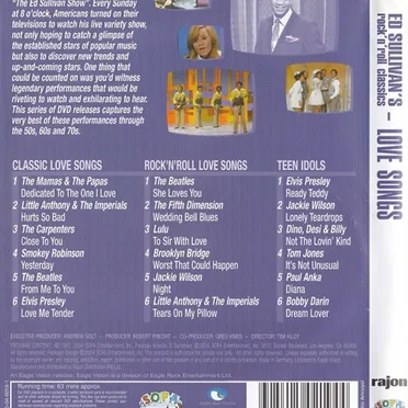 Ed Sullivan's rock'n'roll classics - Love Songs by Ed Sullivan - album cover