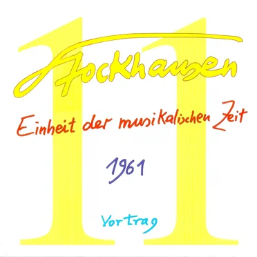 Einheit der musikalischen Zeit by Karlheinz Stockhausen - album cover