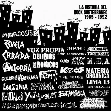 La Historia del Rock Subterráneo 1985-1992 by Various Artists - album cover