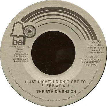 (Last Night) I Didn't Get to Sleep at All / The River Witch
