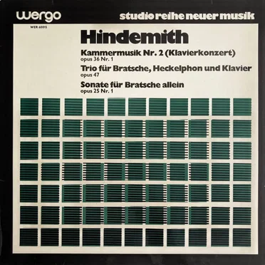 Kammermusik Nr. 2 (Klavierkonzert) / Trio für Bratsche, Heckelphon und Klavier / Sonate für Bratsche allein