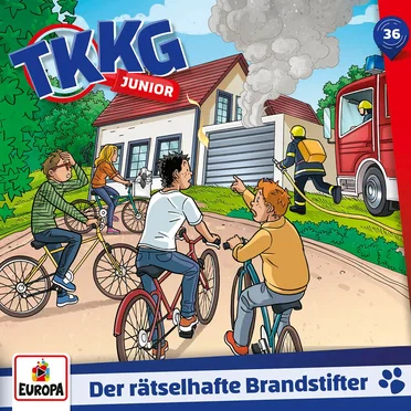 TKKG Junior 36: Der rätselhafte Brandstifter by Martin Hofstetter - album cover