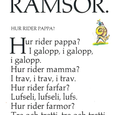 Rim och ramsor by Sven Lindberg - album cover