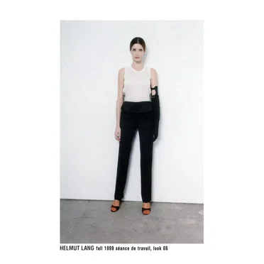 Helmut Lang fall 1999 séance de travail, look 66